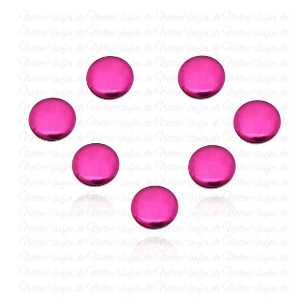 Runde Hotfix Nieten in Pink