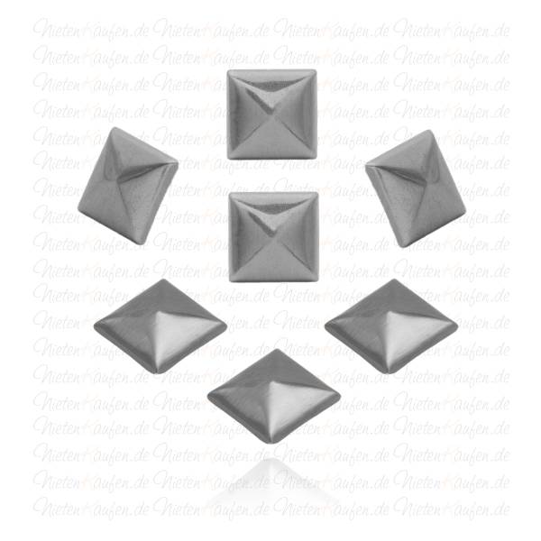 Gunmetal Pyramiedennieten - Klebenieten - Bastelnieten - Nieten zum Aufkleben