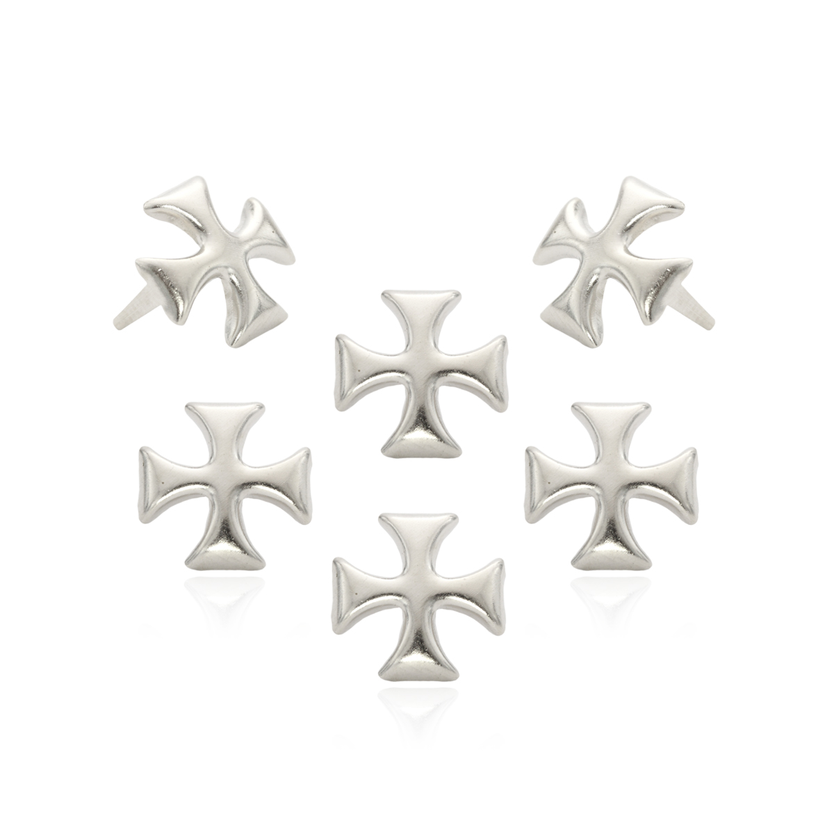 N-A96 Nieten Eisernes Kreuz 22x22mm Deutsches Kreuz Pyramidennieten Ziernieten 