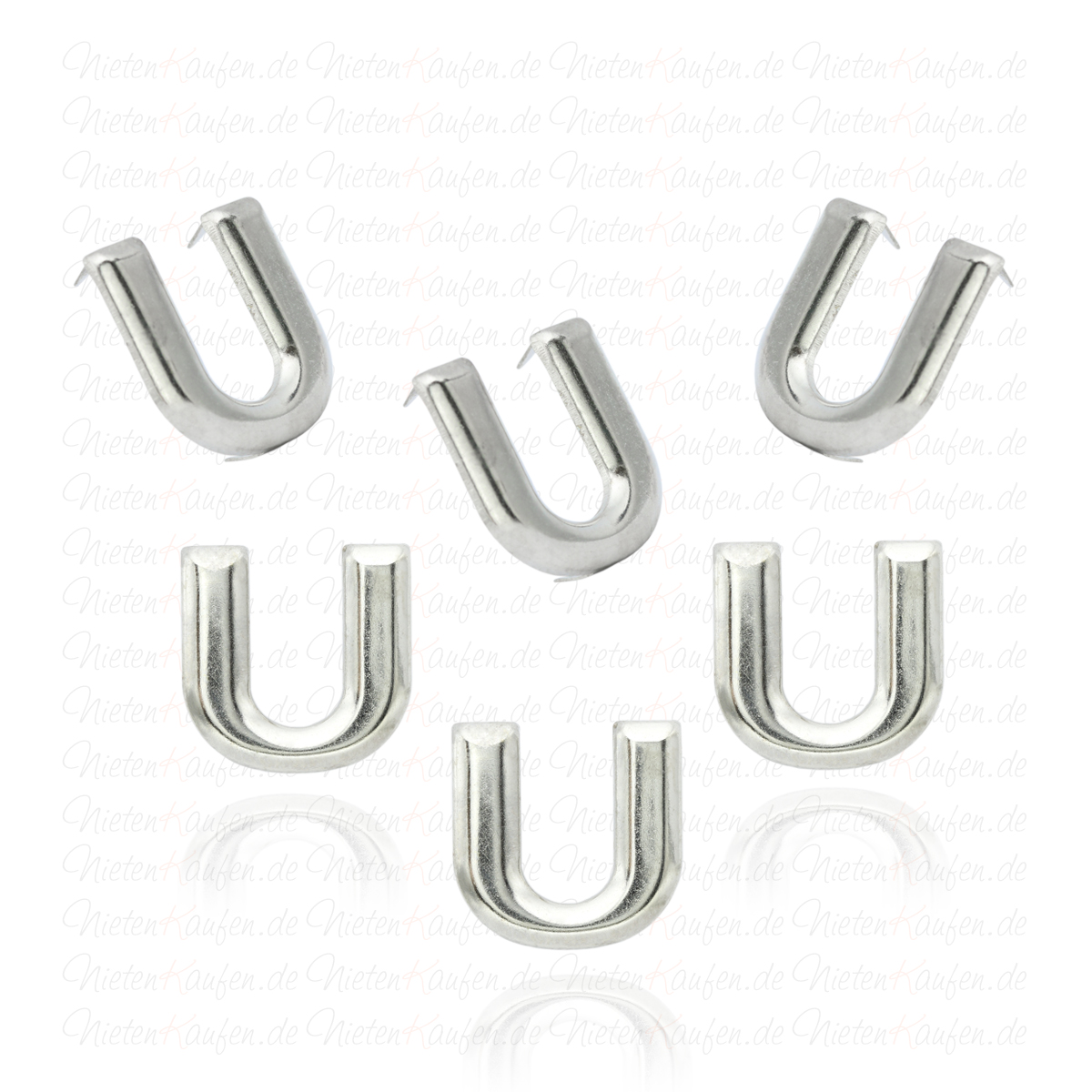 15mm Silber Alphabet / Buchstabe Metall Nieten, 10/26 Stück