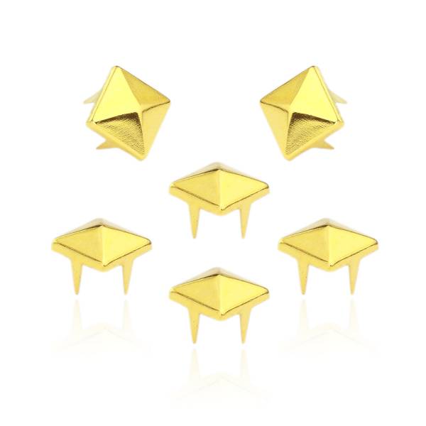 Pyramidennieten Gold 8mm