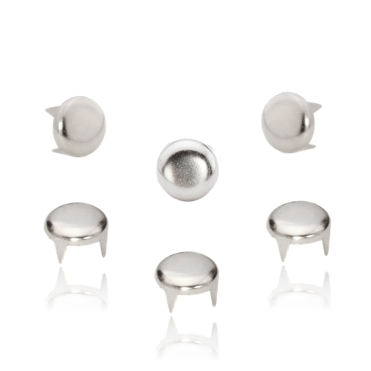 100 Sets Doppelkappen Nieten 8mm Roségold - DIY Lederwerkzeug