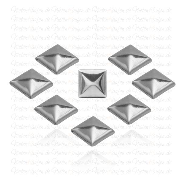 Gunmetal Pyramiedennieten - Klebenieten - Bastelnieten - Nieten zum Aufkleben