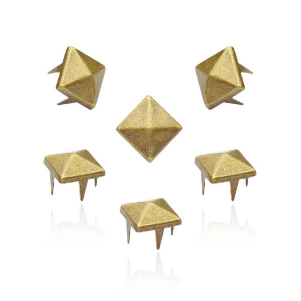 Pyramidennieten Altgold