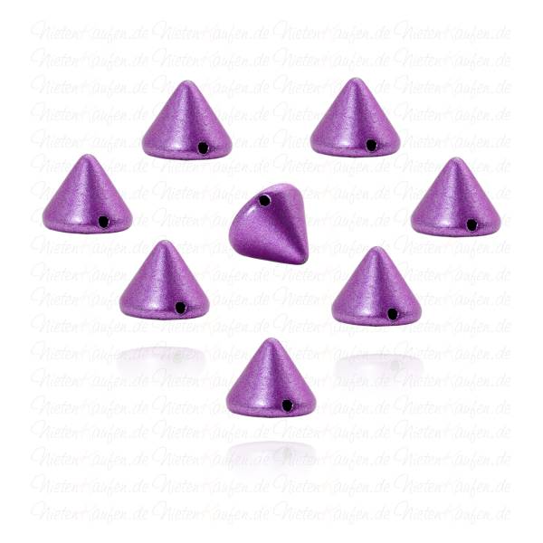 Killernieten in Lila Metallic zum Aufnähen oder Aufkleben 10 mm