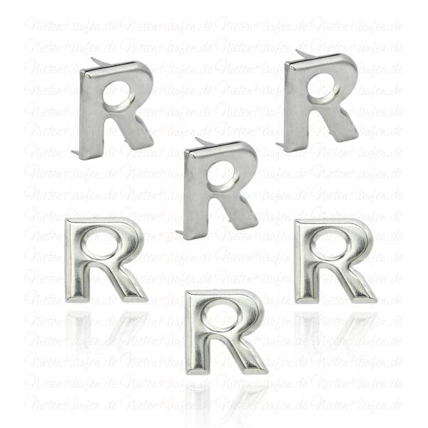 R - Metall Buchstaben Niete - Alphabet Nieten