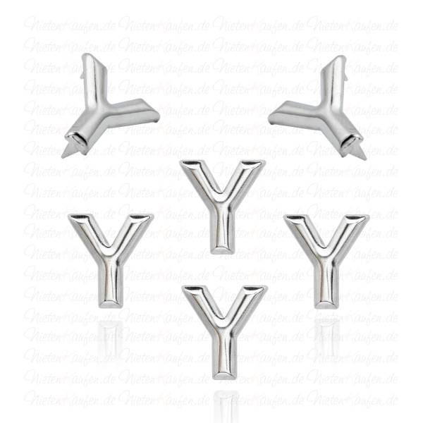 Y - Metall Buchstaben Niete - Alphabet Nieten