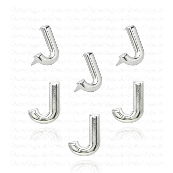 J - Metall Buchstaben Niete - Alphabet Nieten