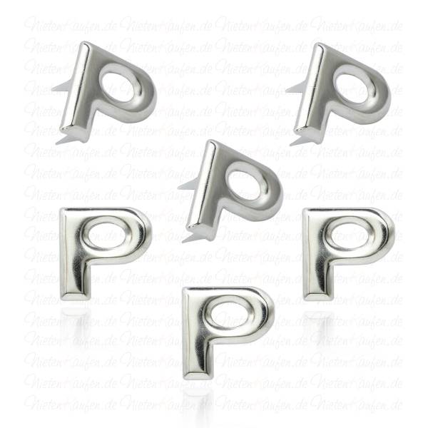 P - Metall Buchstaben Niete - Alphabet Nieten