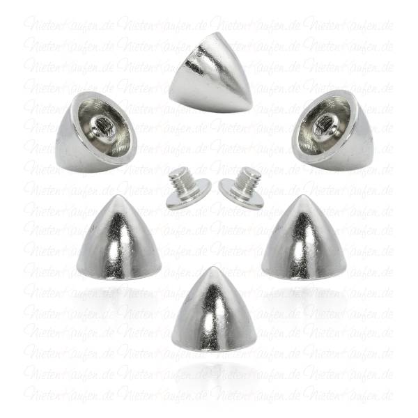Silberne Bullet Killernieten 10x9mm