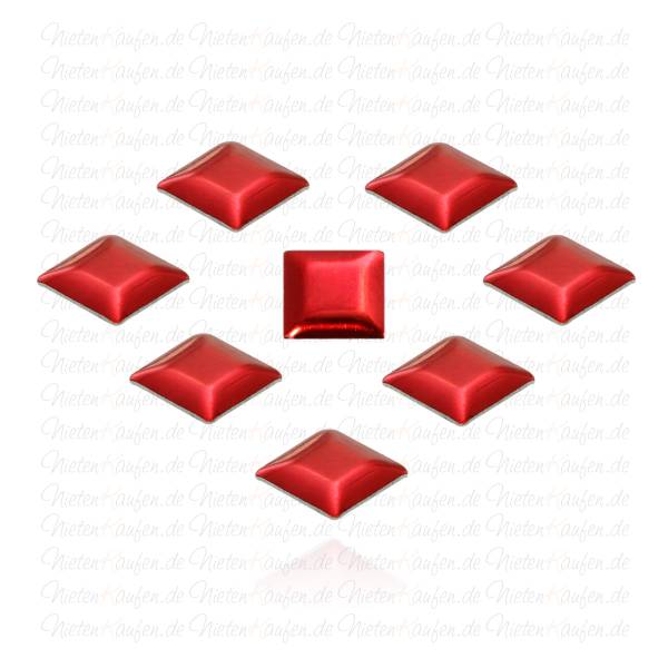 Rote Pyramiedennieten - Klebenieten - Bastelnieten - Nieten zum Aufkleben