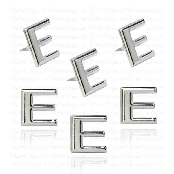 E - Metall Buchstaben Niete - Alphabet Nieten