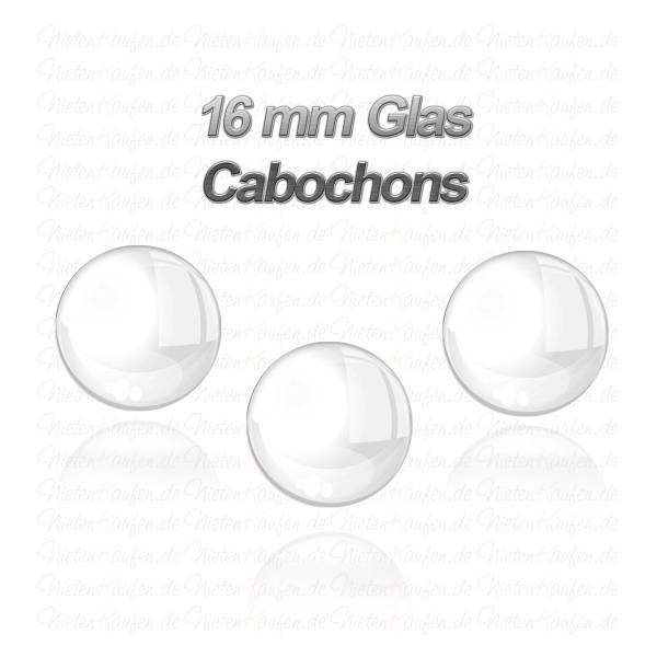 16 mm Glas Cabochon